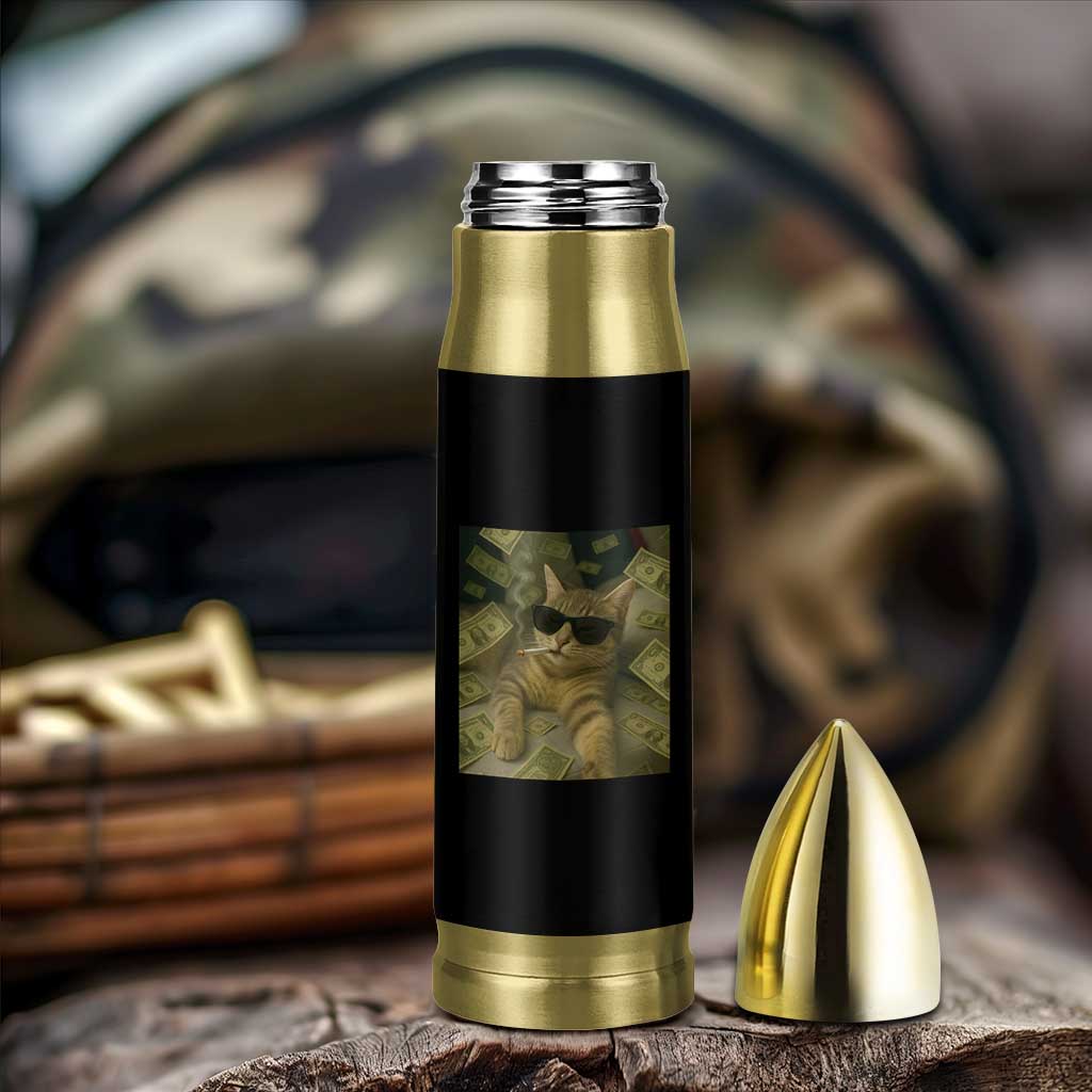 Funny Smoking Cat Selfie Meme Bullet Tumbler Gen Z Joke - Wonder Print Shop