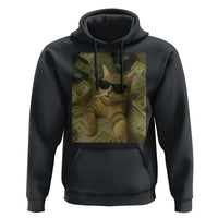 Funny Smoking Cat Selfie Meme Hoodie Gen Z Joke - Wonder Print Shop