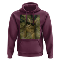 Funny Smoking Cat Selfie Meme Hoodie Gen Z Joke - Wonder Print Shop