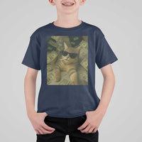 Funny Smoking Cat Selfie Meme T Shirt For Kid Gen Z Joke - Wonder Print Shop