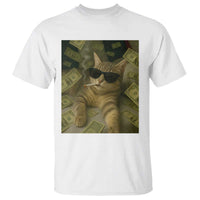 Funny Smoking Cat Selfie Meme T Shirt Gen Z Joke - Wonder Print Shop