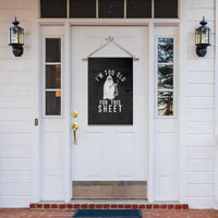 Funny Ghost Halloween Garden Flag I Am Too Old For This Sheet - Wonder Print Shop