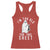 Funny Ghost Halloween Racerback Tank Top I Am Too Old For This Sheet - Wonder Print Shop
