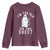 Funny Ghost Halloween Youth Sweatshirt I Am Too Old For This Sheet - Wonder Print Shop