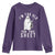 Funny Ghost Halloween Youth Sweatshirt I Am Too Old For This Sheet - Wonder Print Shop