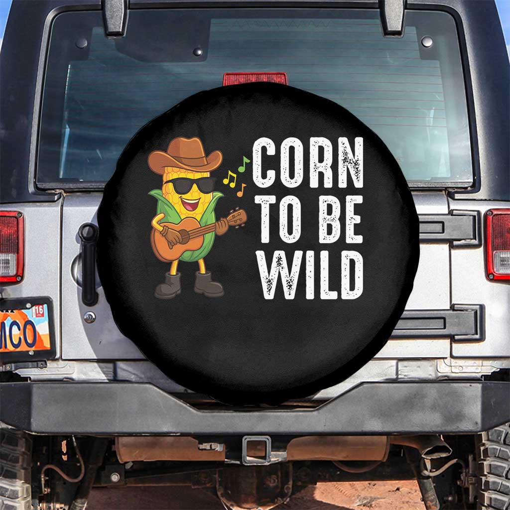 Corn To Be Wild Spare Tire Cover Funny Cowboy Cornboy - Wonder Print Shop