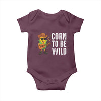 Corn To Be Wild Baby Onesie Funny Cowboy Cornboy - Wonder Print Shop