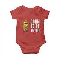 Corn To Be Wild Baby Onesie Funny Cowboy Cornboy - Wonder Print Shop
