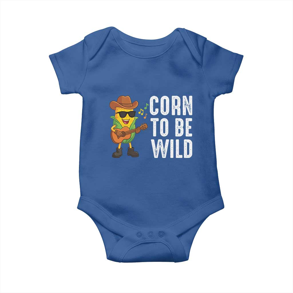 Corn To Be Wild Baby Onesie Funny Cowboy Cornboy - Wonder Print Shop