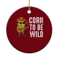 Corn To Be Wild Ceramic Ornament Funny Cowboy Cornboy - Wonder Print Shop