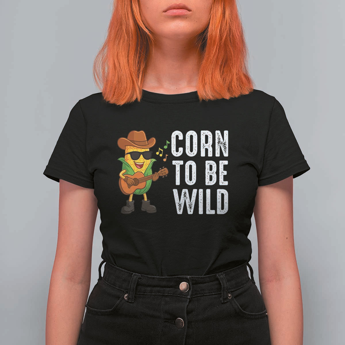 Corn To Be Wild T Shirt For Women Funny Cowboy Cornboy - Wonder Print Shop