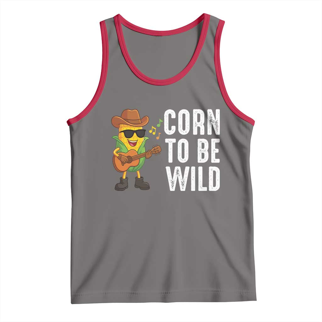 Corn To Be Wild Tank Top Funny Cowboy Cornboy - Wonder Print Shop