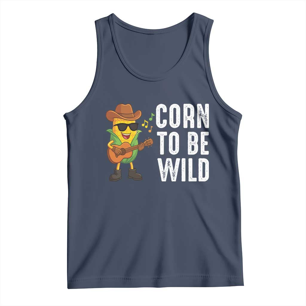 Corn To Be Wild Tank Top Funny Cowboy Cornboy - Wonder Print Shop