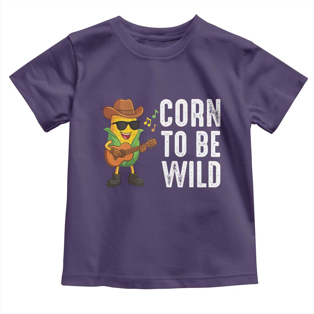 Corn To Be Wild Toddler T Shirt Funny Cowboy Cornboy - Wonder Print Shop
