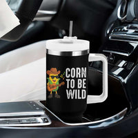 Corn To Be Wild Tumbler With Handle Funny Cowboy Cornboy - Wonder Print Shop