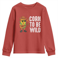 Corn To Be Wild Youth Sweatshirt Funny Cowboy Cornboy - Wonder Print Shop