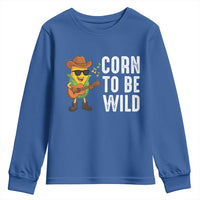 Corn To Be Wild Youth Sweatshirt Funny Cowboy Cornboy - Wonder Print Shop