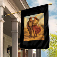Cowboy Bigfoot Garden Flag Funny Sasquatch Dancing Cowgirl Western Country - Wonder Print Shop