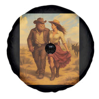 Cowboy Bigfoot Spare Tire Cover Funny Sasquatch Dancing Cowgirl Western Country - Wonder Print Shop