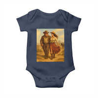 Cowboy Bigfoot Baby Onesie Funny Sasquatch Dancing Cowgirl Western Country - Wonder Print Shop