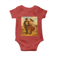Cowboy Bigfoot Baby Onesie Funny Sasquatch Dancing Cowgirl Western Country - Wonder Print Shop