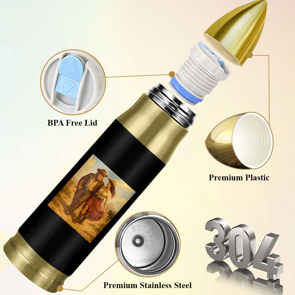 Cowboy Bigfoot Bullet Tumbler Funny Sasquatch Dancing Cowgirl Western Country - Wonder Print Shop