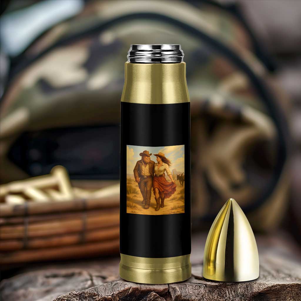 Cowboy Bigfoot Bullet Tumbler Funny Sasquatch Dancing Cowgirl Western Country - Wonder Print Shop
