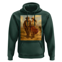 Cowboy Bigfoot Hoodie Funny Sasquatch Dancing Cowgirl Western Country - Wonder Print Shop