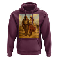 Cowboy Bigfoot Hoodie Funny Sasquatch Dancing Cowgirl Western Country - Wonder Print Shop
