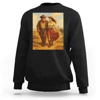 Cowboy Bigfoot Sweatshirt Funny Sasquatch Dancing Cowgirl Western Country - Wonder Print Shop