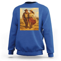 Cowboy Bigfoot Sweatshirt Funny Sasquatch Dancing Cowgirl Western Country - Wonder Print Shop