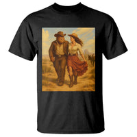 Cowboy Bigfoot T Shirt Funny Sasquatch Dancing Cowgirl Western Country - Wonder Print Shop
