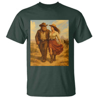 Cowboy Bigfoot T Shirt Funny Sasquatch Dancing Cowgirl Western Country - Wonder Print Shop