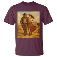 Cowboy Bigfoot T Shirt Funny Sasquatch Dancing Cowgirl Western Country - Wonder Print Shop