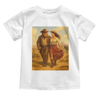 Cowboy Bigfoot Toddler T Shirt Funny Sasquatch Dancing Cowgirl Western Country - Wonder Print Shop