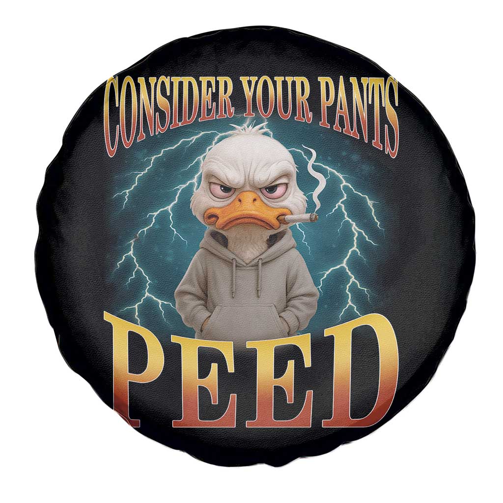 Funny Smoking Goose Meme Spare Tire Cover Consider Your Pants Peed - Wonder Print Shop