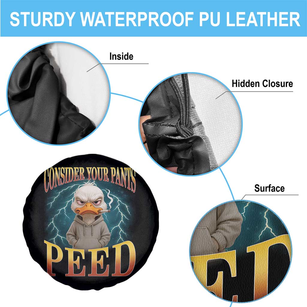 Funny Smoking Goose Meme Spare Tire Cover Consider Your Pants Peed - Wonder Print Shop
