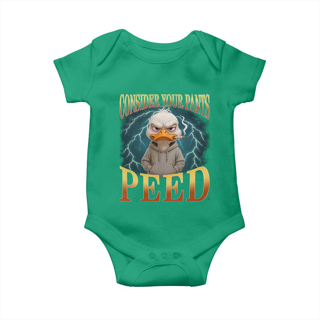 Funny Smoking Goose Meme Baby Onesie Consider Your Pants Peed - Wonder Print Shop