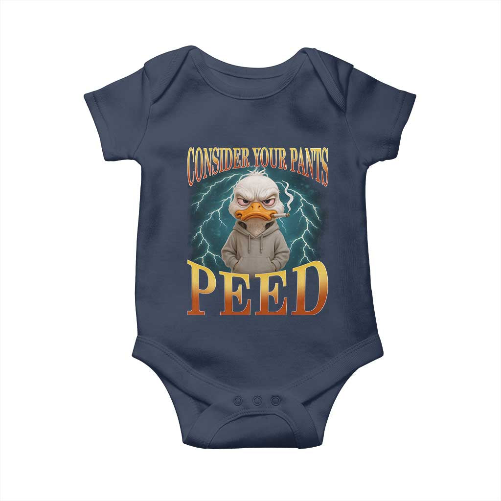 Funny Smoking Goose Meme Baby Onesie Consider Your Pants Peed - Wonder Print Shop
