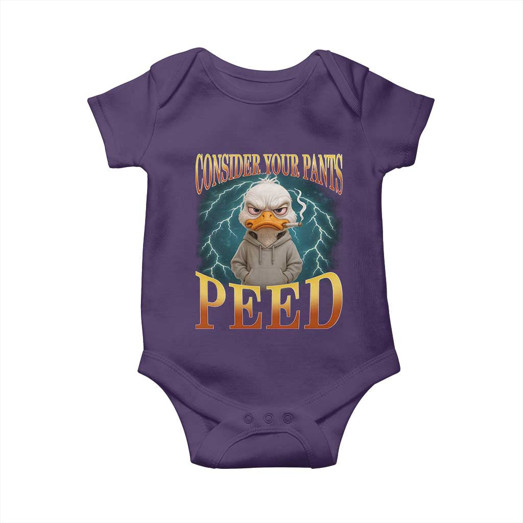 Funny Smoking Goose Meme Baby Onesie Consider Your Pants Peed - Wonder Print Shop