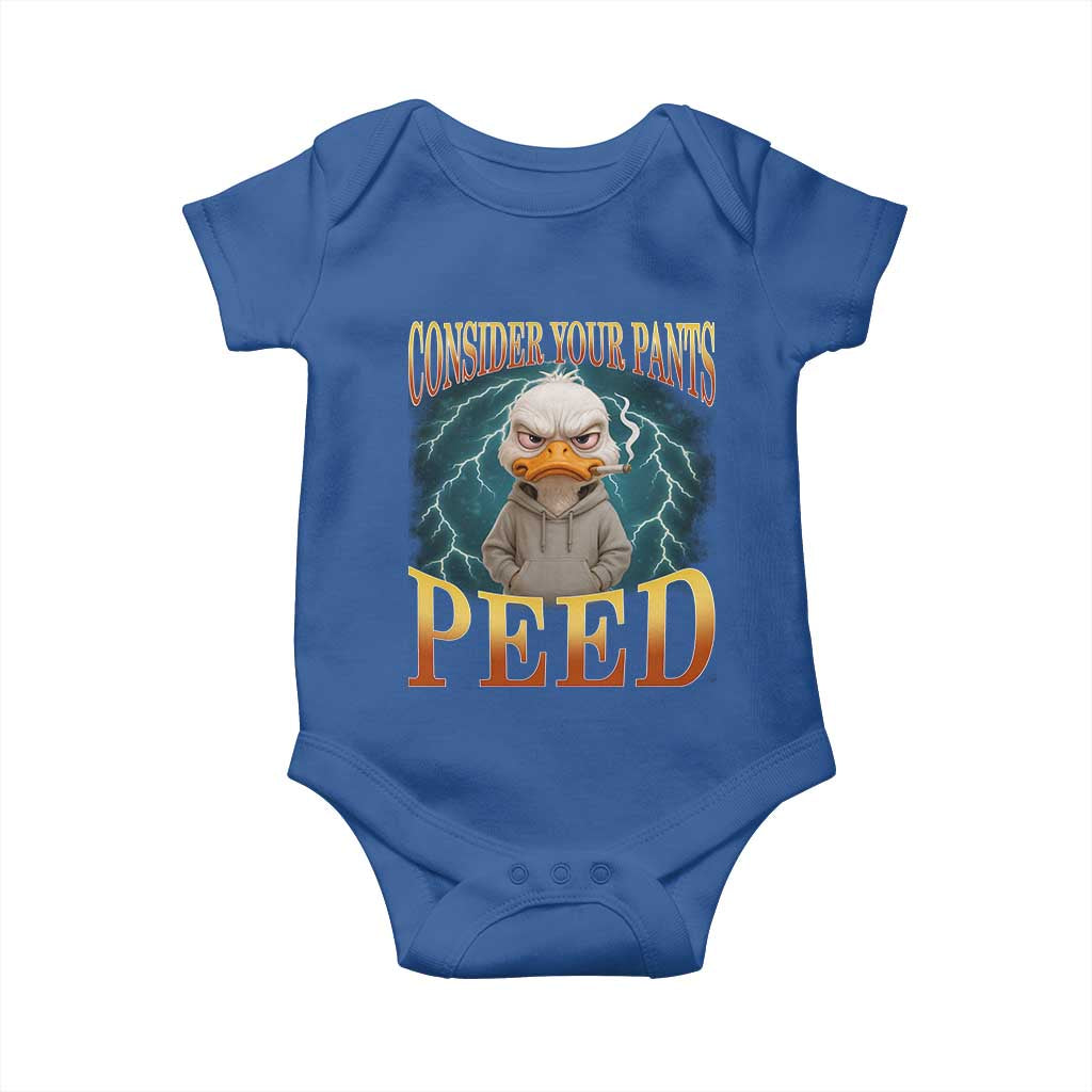 Funny Smoking Goose Meme Baby Onesie Consider Your Pants Peed - Wonder Print Shop