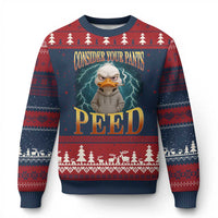 Funny Smoking Goose Meme Ugly Christmas Sweater Consider Your Pants Peed - Wonder Print Shop