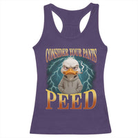 Funny Smoking Goose Meme Racerback Tank Top Consider Your Pants Peed - Wonder Print Shop