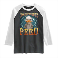 Funny Smoking Goose Meme Raglan Shirt Consider Your Pants Peed - Wonder Print Shop