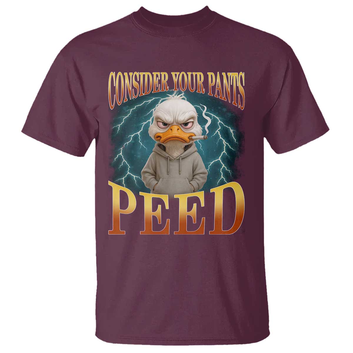 Funny Smoking Goose Meme T Shirt Consider Your Pants Peed - Wonder Print Shop