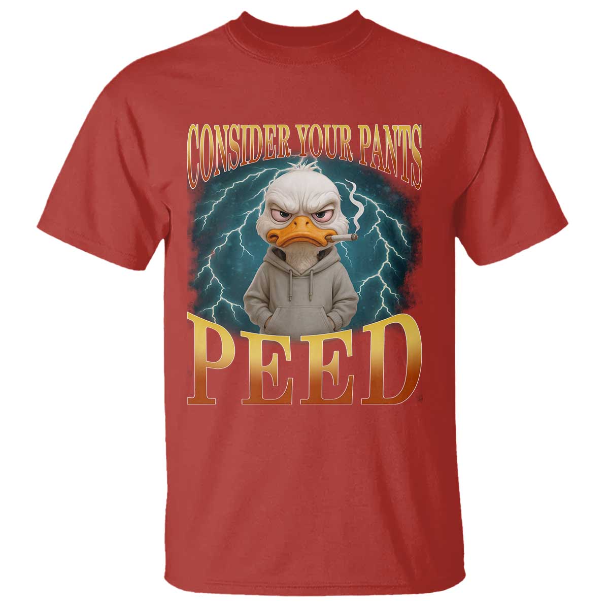 Funny Smoking Goose Meme T Shirt Consider Your Pants Peed - Wonder Print Shop