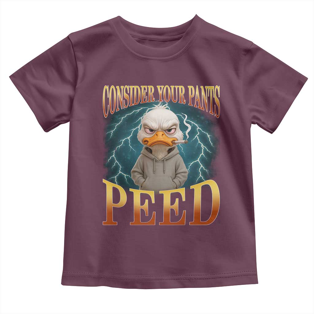 Funny Smoking Goose Meme Toddler T Shirt Consider Your Pants Peed - Wonder Print Shop
