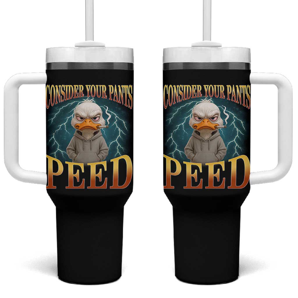 Funny Smoking Goose Meme Tumbler With Handle Consider Your Pants Peed - Wonder Print Shop