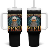 Funny Smoking Goose Meme Tumbler With Handle Consider Your Pants Peed - Wonder Print Shop