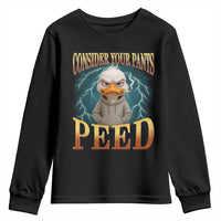 Funny Smoking Goose Meme Youth Sweatshirt Consider Your Pants Peed - Wonder Print Shop